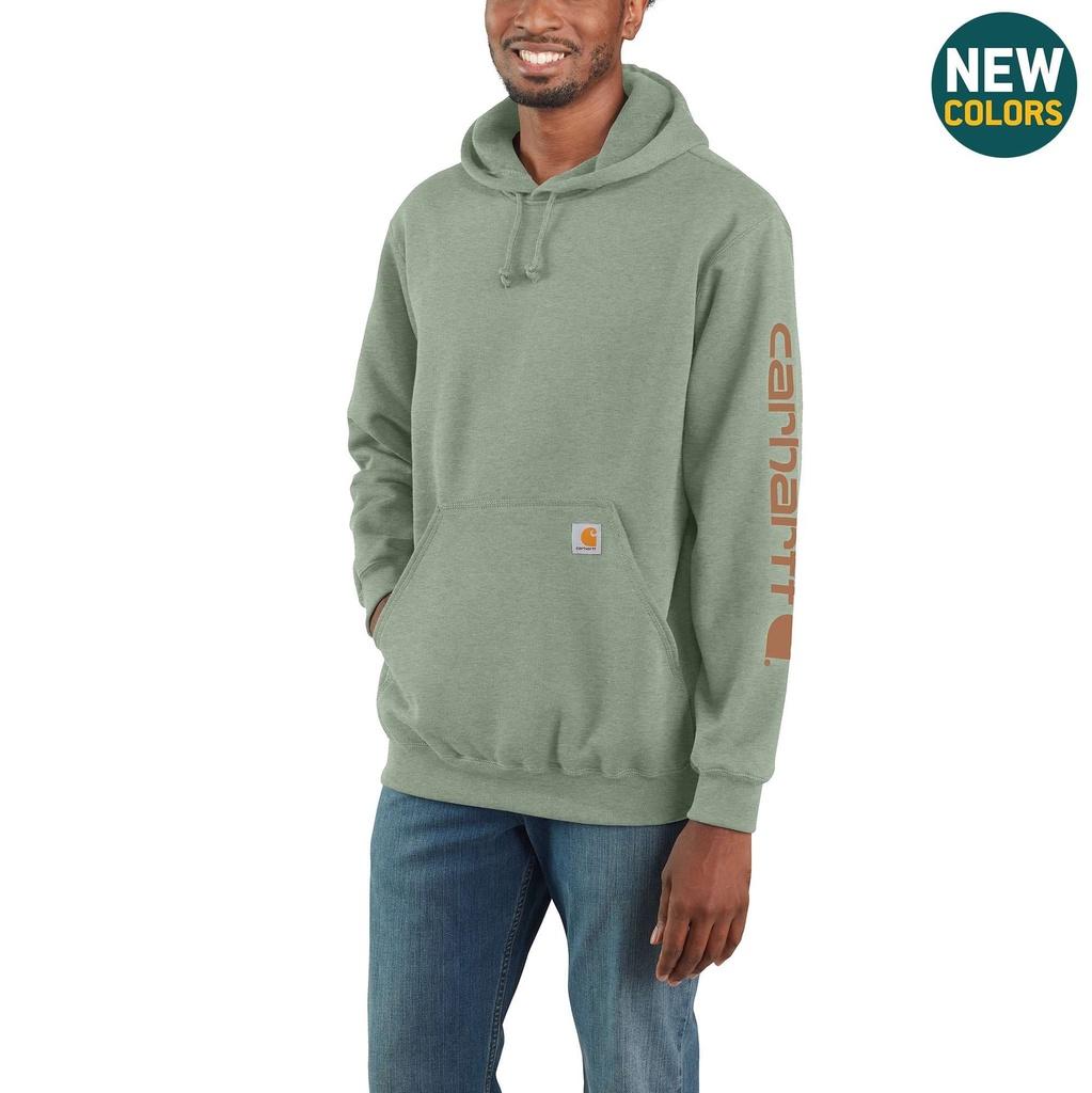 Carhartt Hooded Logo Sleeve Sweatshirt (#k288)