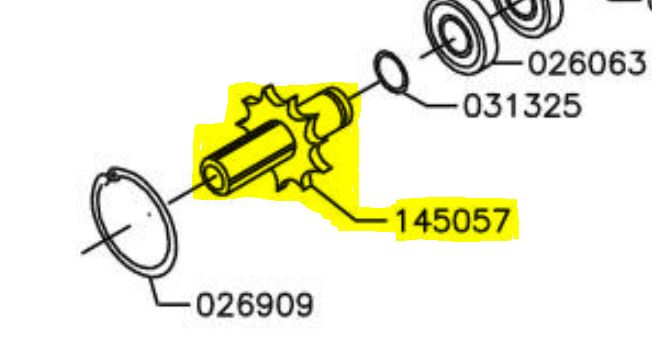 Norse - Input Shaft & Sprocket | Model 350, 450 [145057]